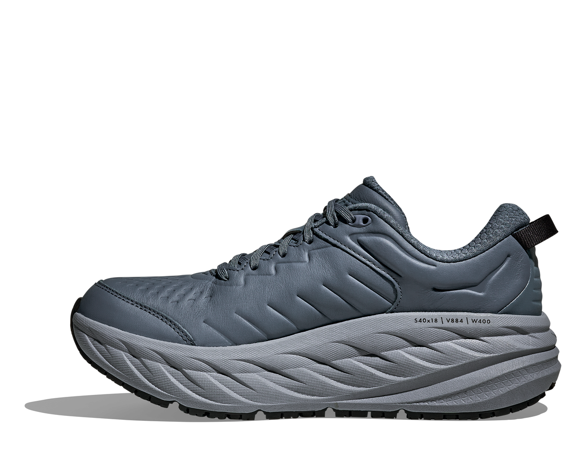 HOKA Men's Bondi SR - FADED NAVY / CARBON BLACK (Wide)