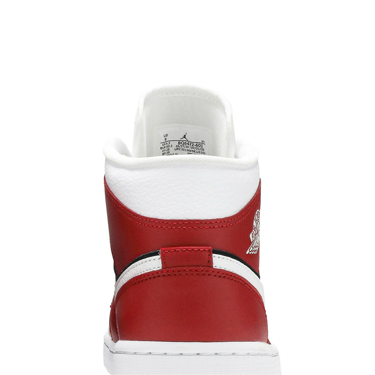 Air Jordan 1 Mid 'Gym Red Black' Women's (2020)