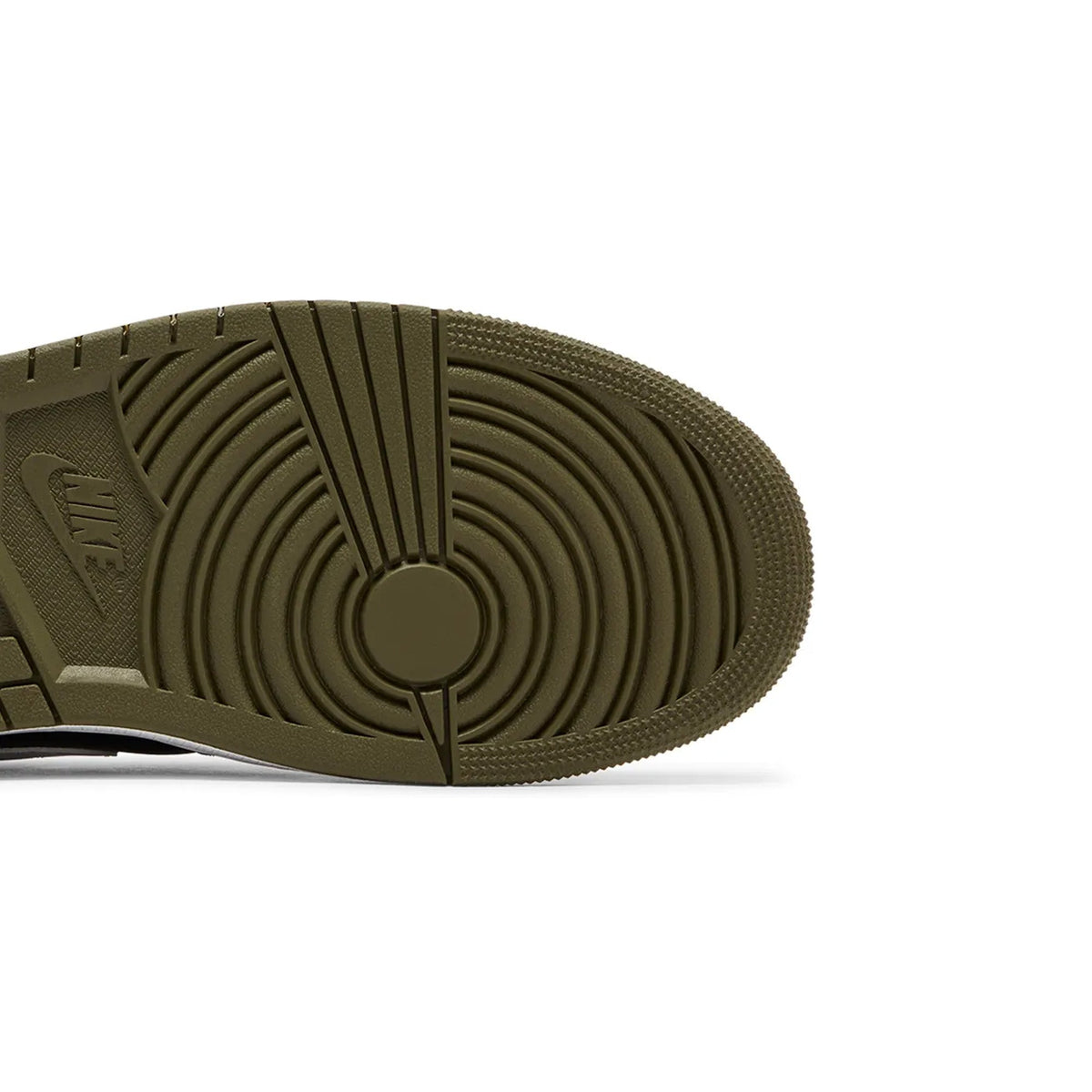 Air Jordan 1 Mid 'Black White Olive' (2024)