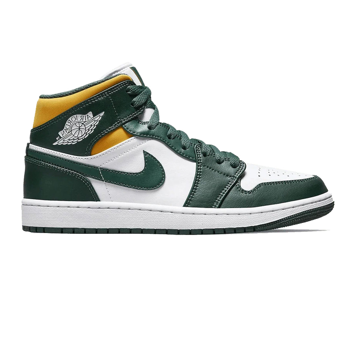 Air Jordan 1 Mid 'Green & Gold'