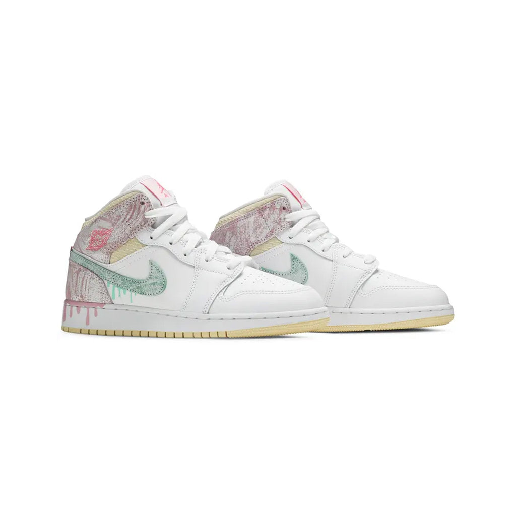 Air Jordan 1 Mid 'Paint Drip' GS
