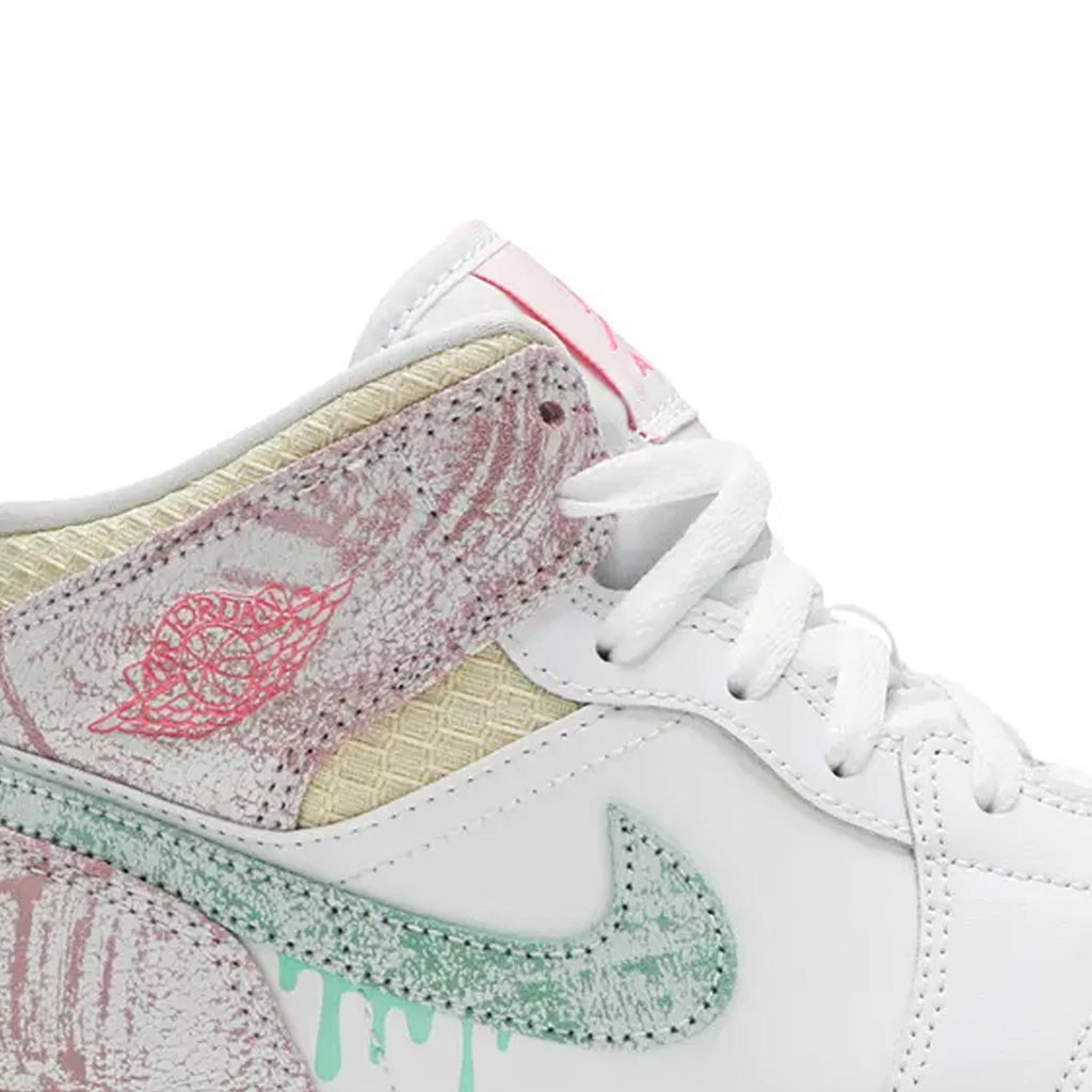 Air Jordan 1 Mid 'Paint Drip' GS