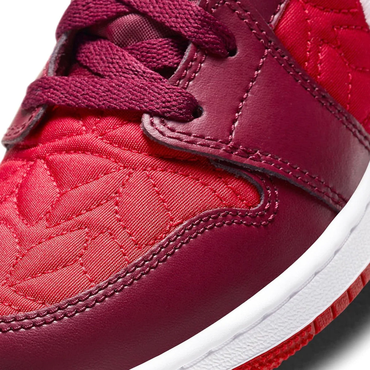 Air Jordan 1 Mid 'Red Quilt' GS